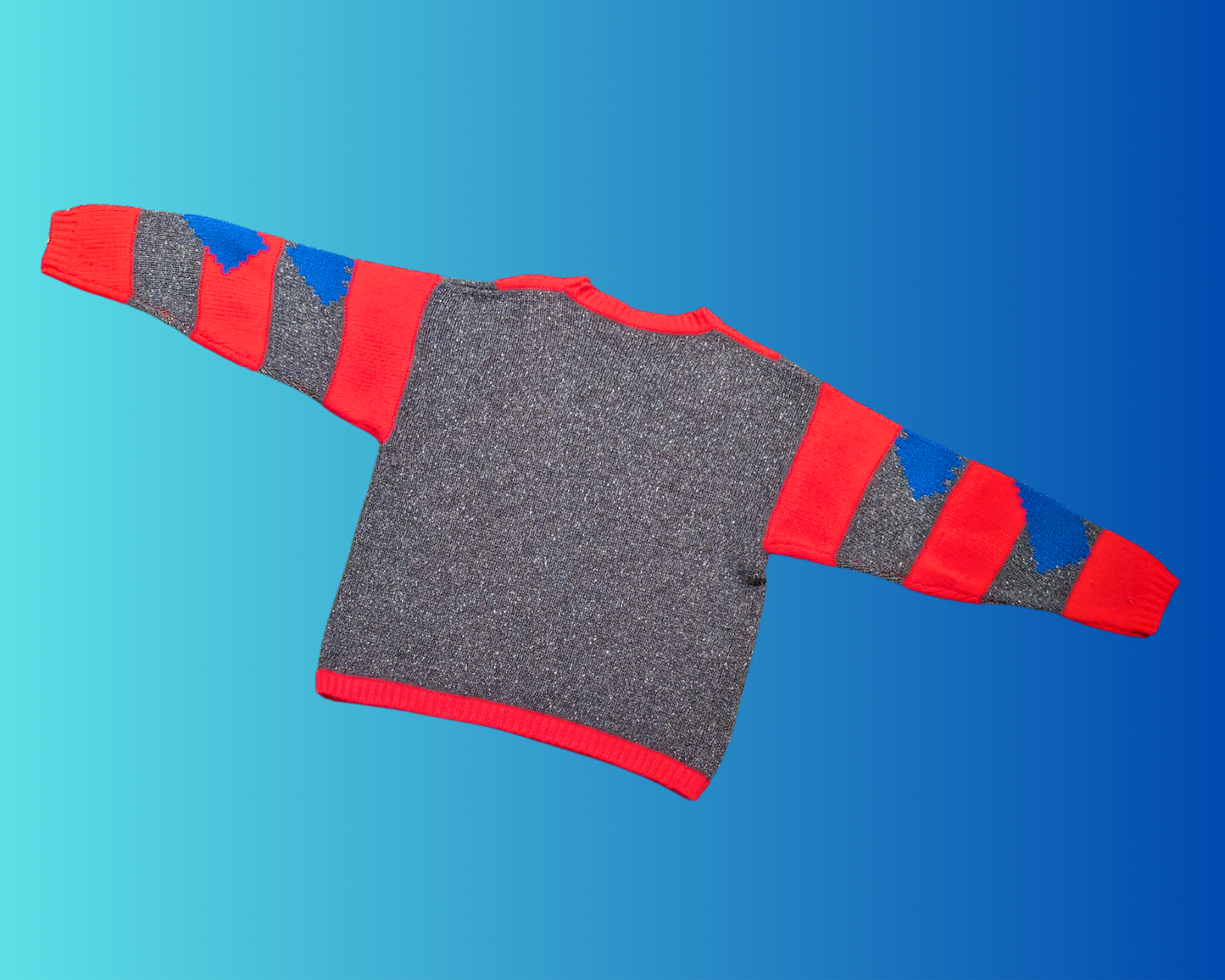 Vintage 1970's Retro, Funky Knit Sweater Size M
