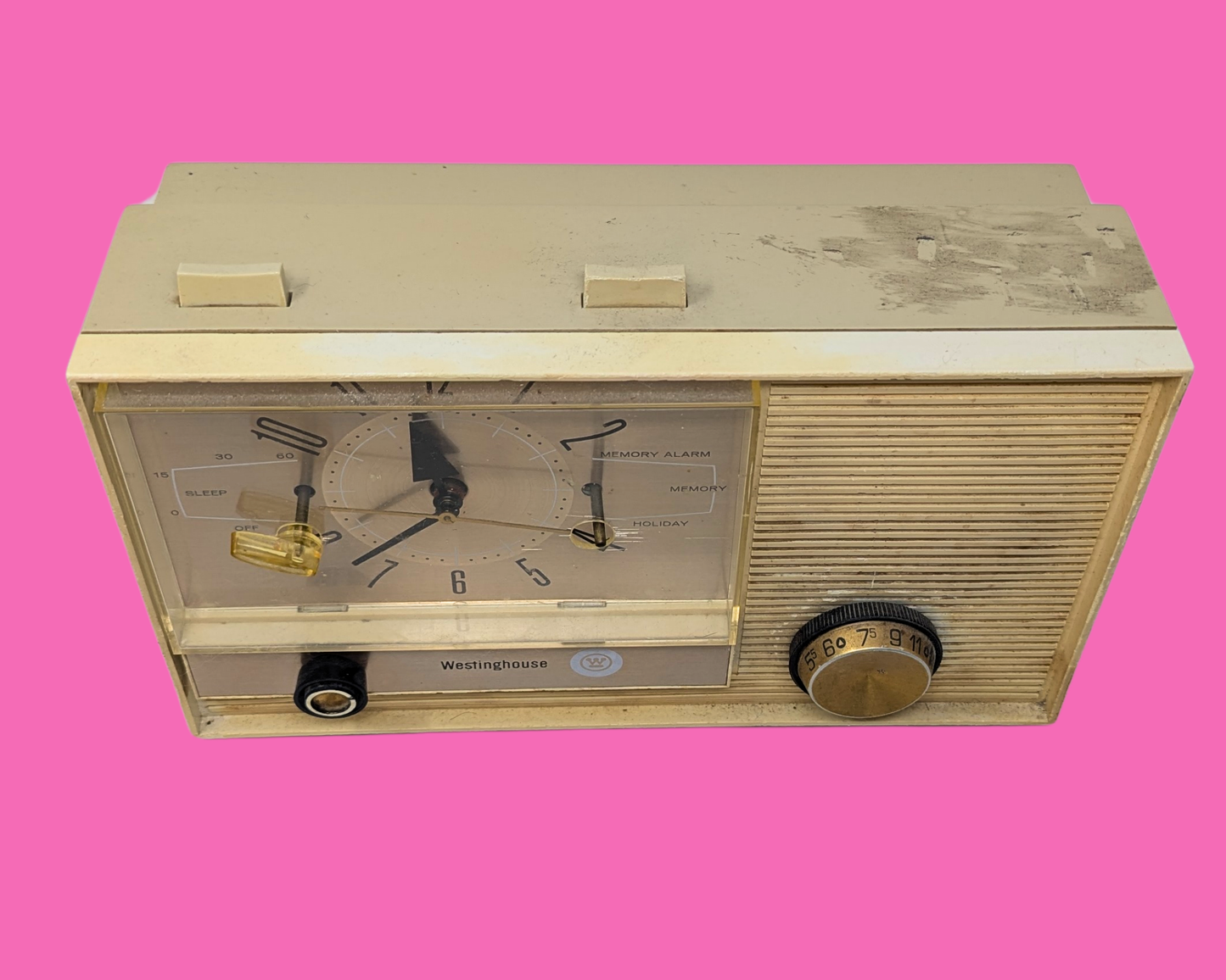 Vintage 1950's Westinghouse Tube Clock AM Radio Model 837 L5