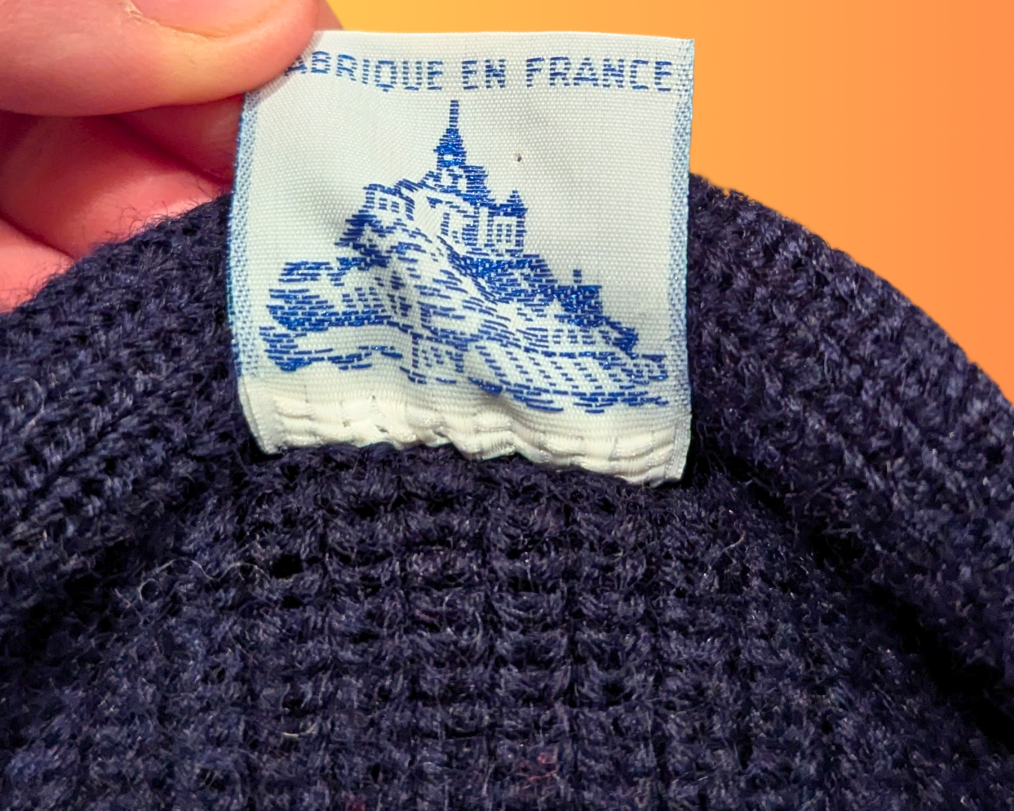Vintage 1990's Saint-James Tricot, Knit Sweater Vest, Made in France Size L