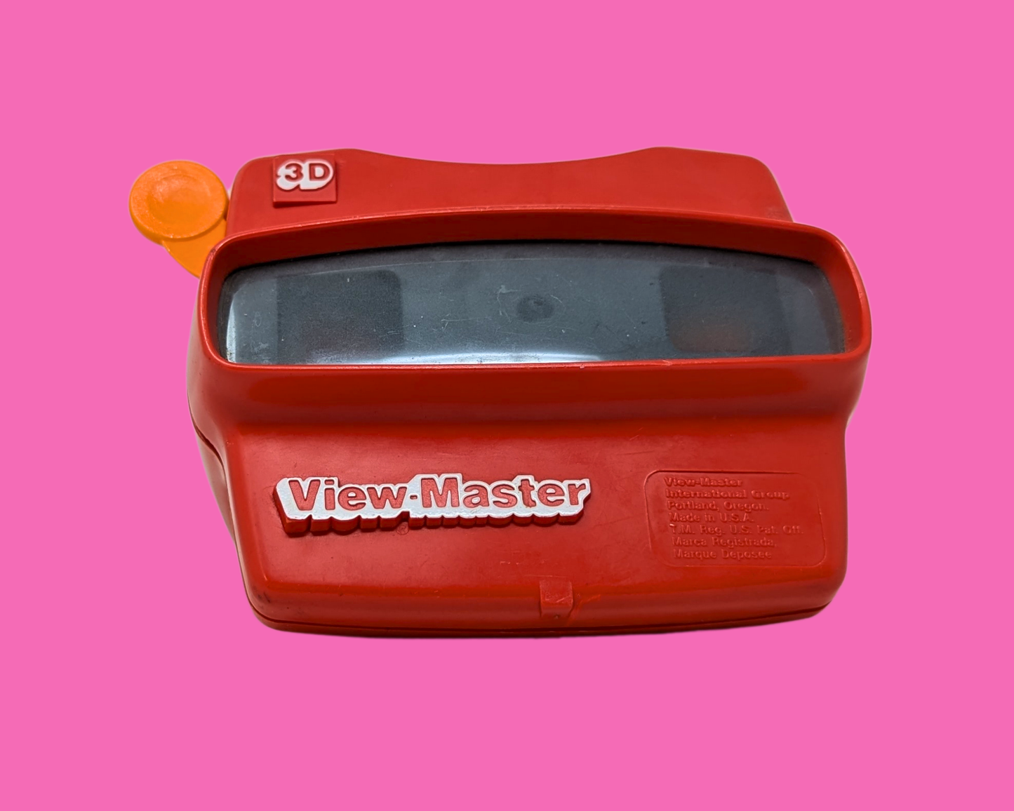 Jouet View-Master rouge vintage des années 1990