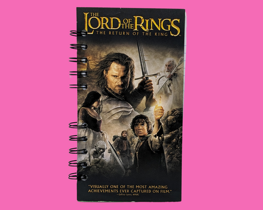 The Lord of the Rings Return of the King VHS Movie Notebook