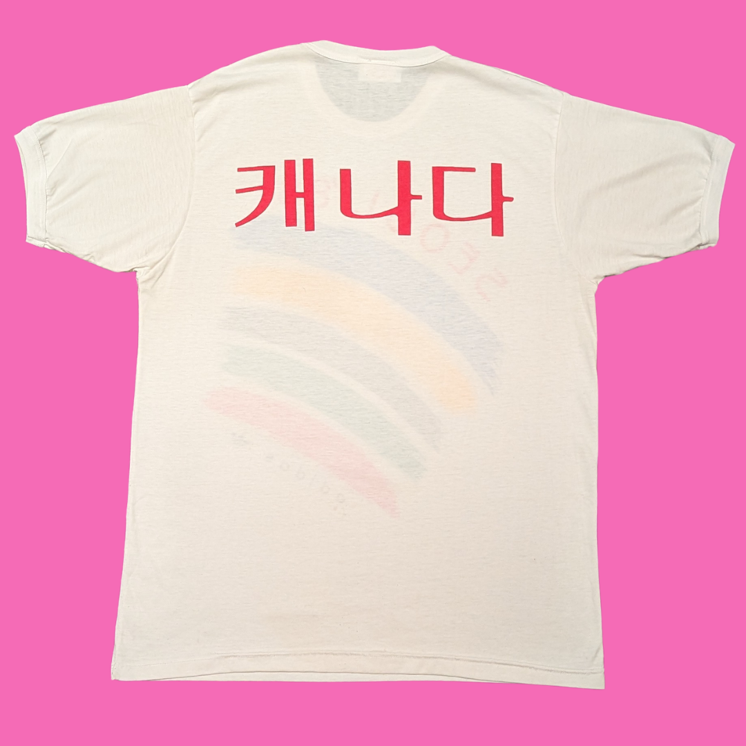 Vintage 1988 Seoul Olympic Games, Canada Team T-Shirt Size XL (smaller fit)