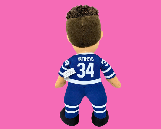 Auston Matthews, peluche des Maple Leafs de Toronto datant de l'an 2000