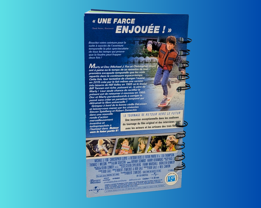 Carnet de notes VHS du film Retour vers le futur II
