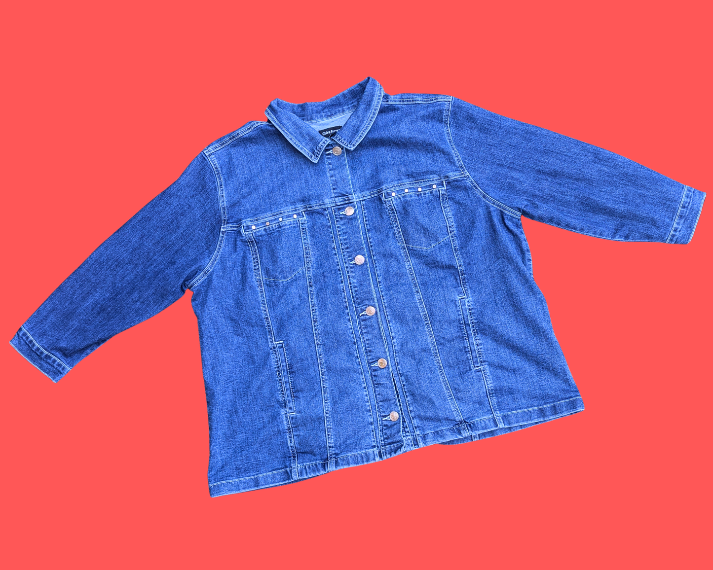 Veste en jean Iron Maiden faite à la main et recyclée, taille 4XL