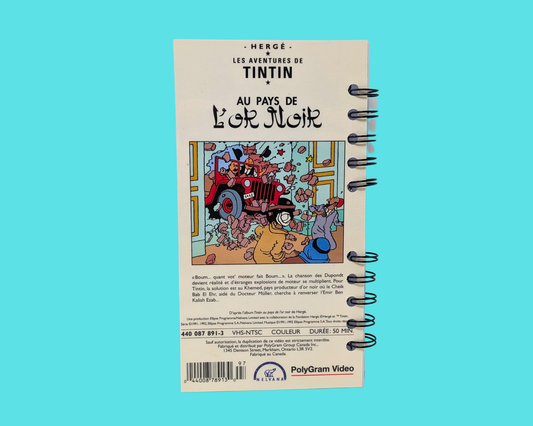 Carnet de film Tintin au Pays de l'Or Noir VHS