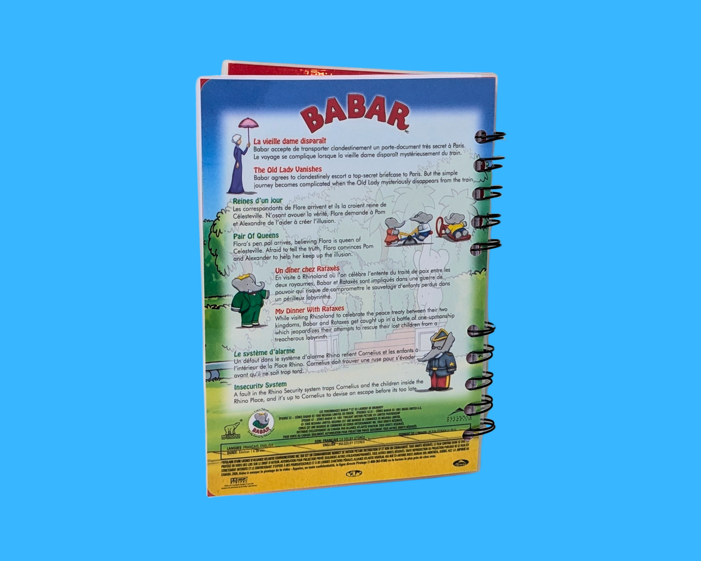 Babar #1 DVD Movie Notebook