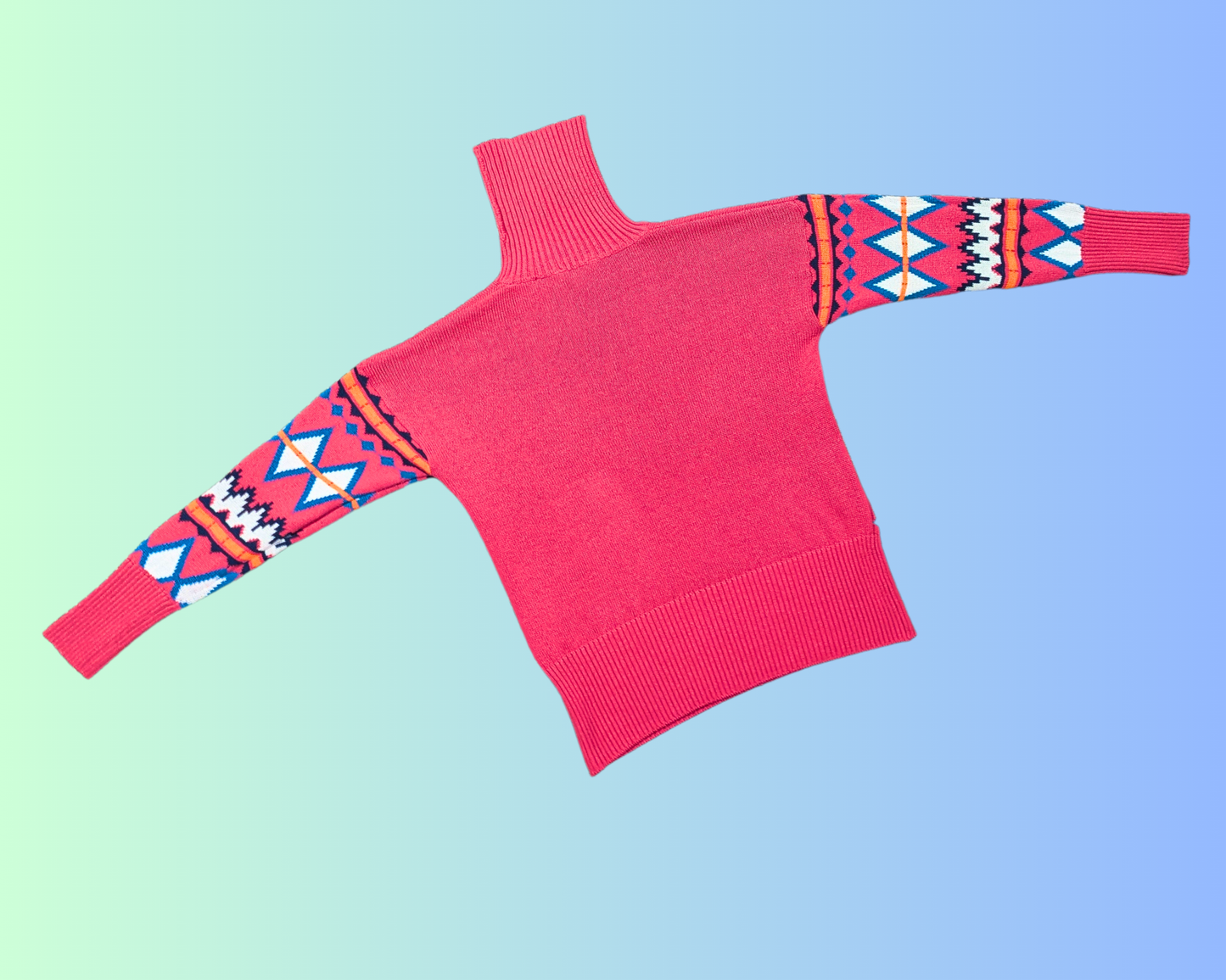 Y2K Pink Knit Turtleneck Size M