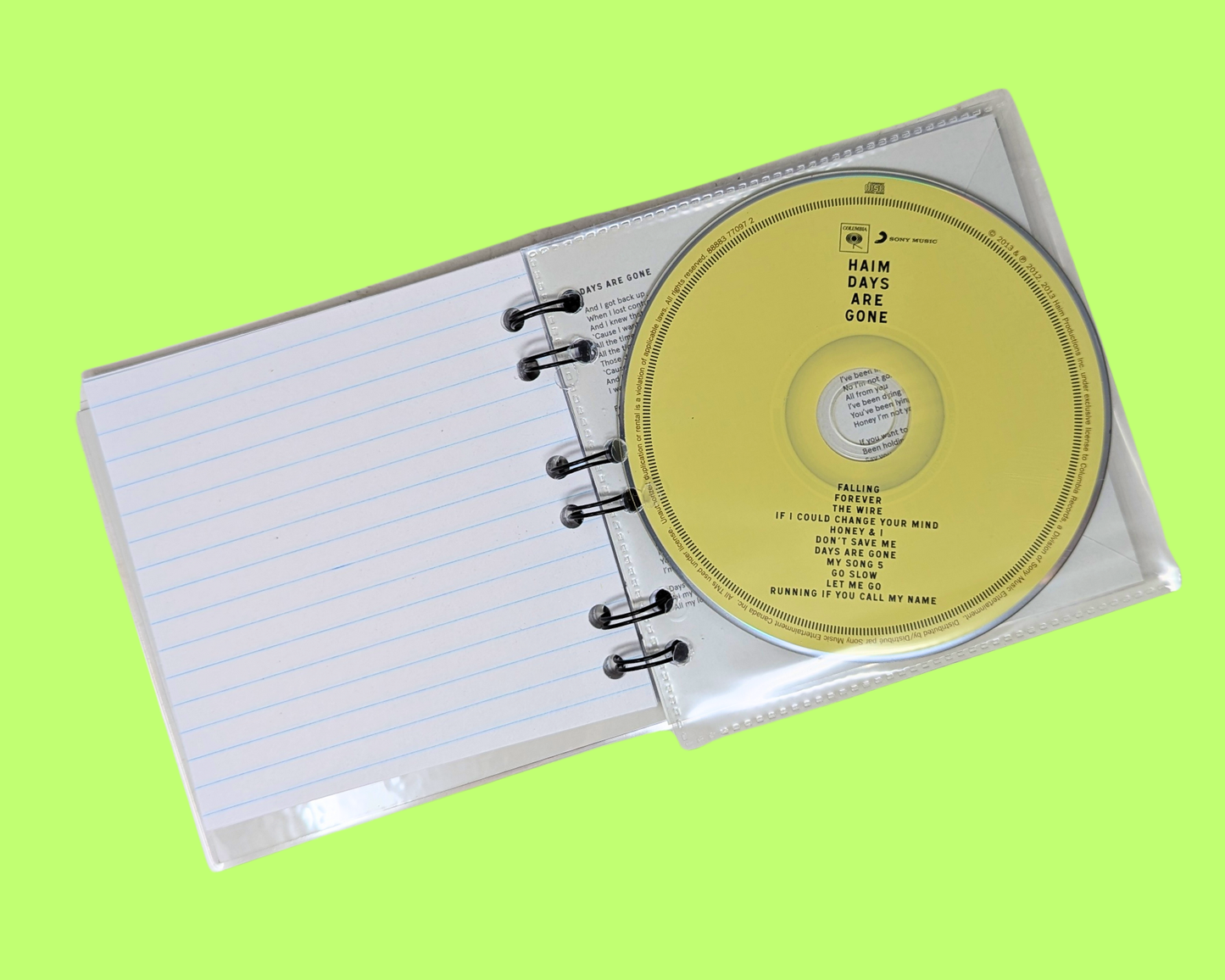 Haim, Days Are Gone CD Notebook