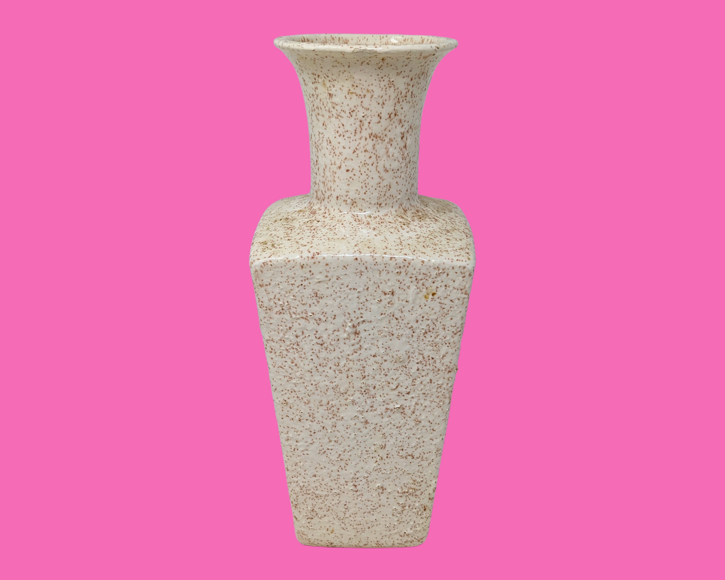 Kitsch vintage des années 1970, peinture de petite fille, vase