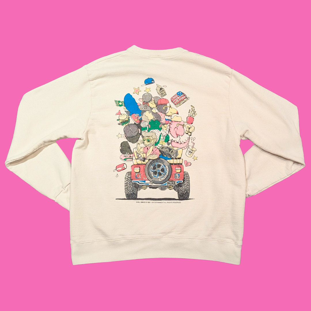 Vintage 1990's Chill Since '93 Crewneck Size L