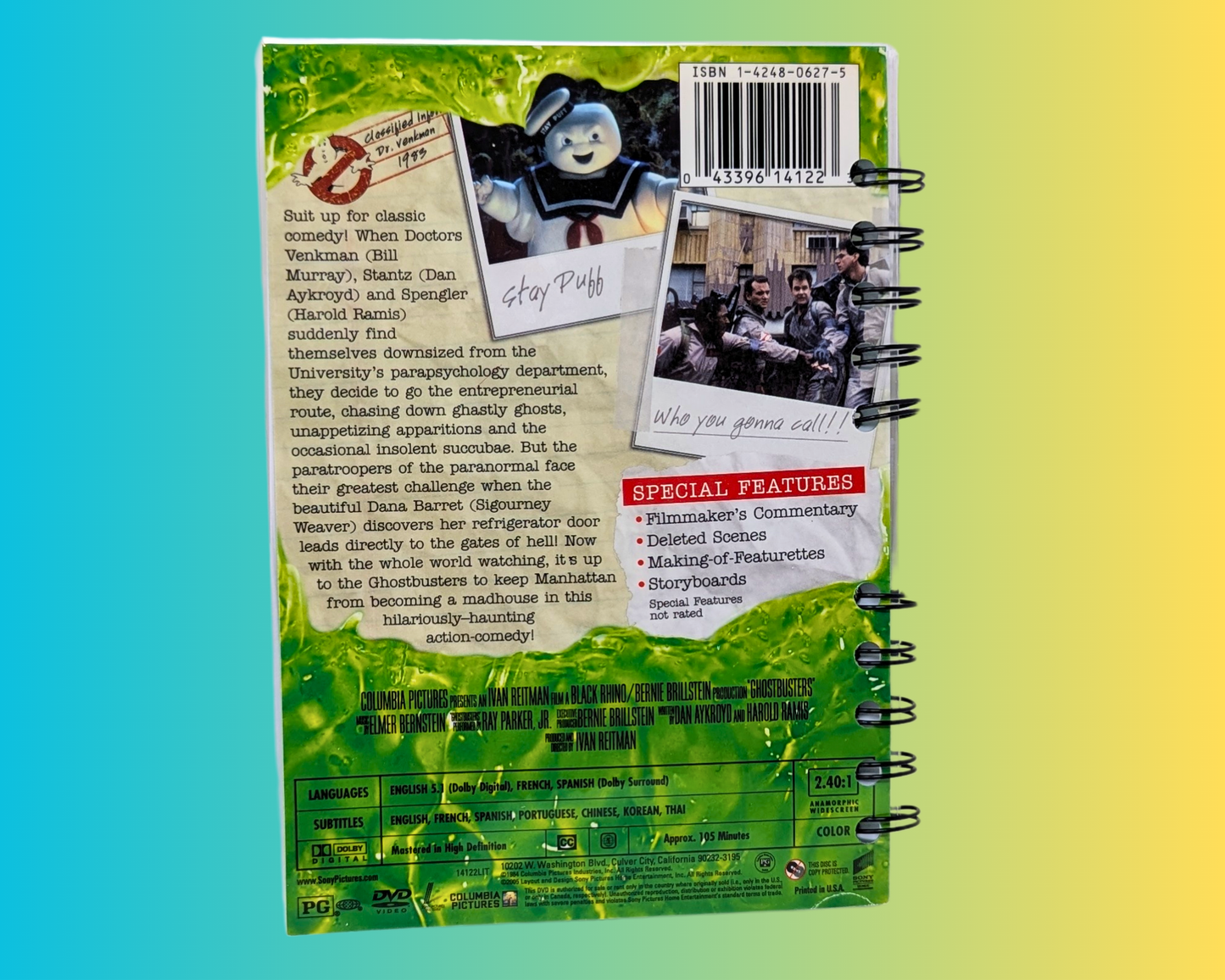 Ghostbusters DVD Movie Notebook