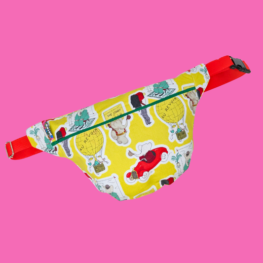 Handmade, Upcycled Babar Fanny Pack