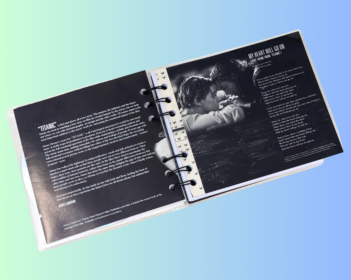 Titanic The Soundtrack CD Notebook