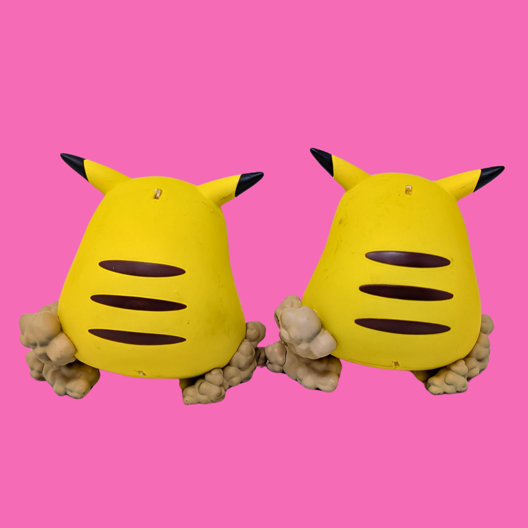Set of Two Decorative Pikachu Statues, Perfect for a DIY Project