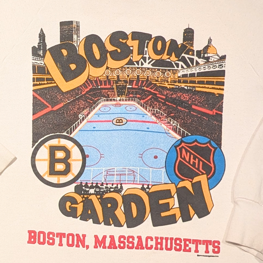 Vintage 1990's Boston Bruins Garden Crewneck Size S