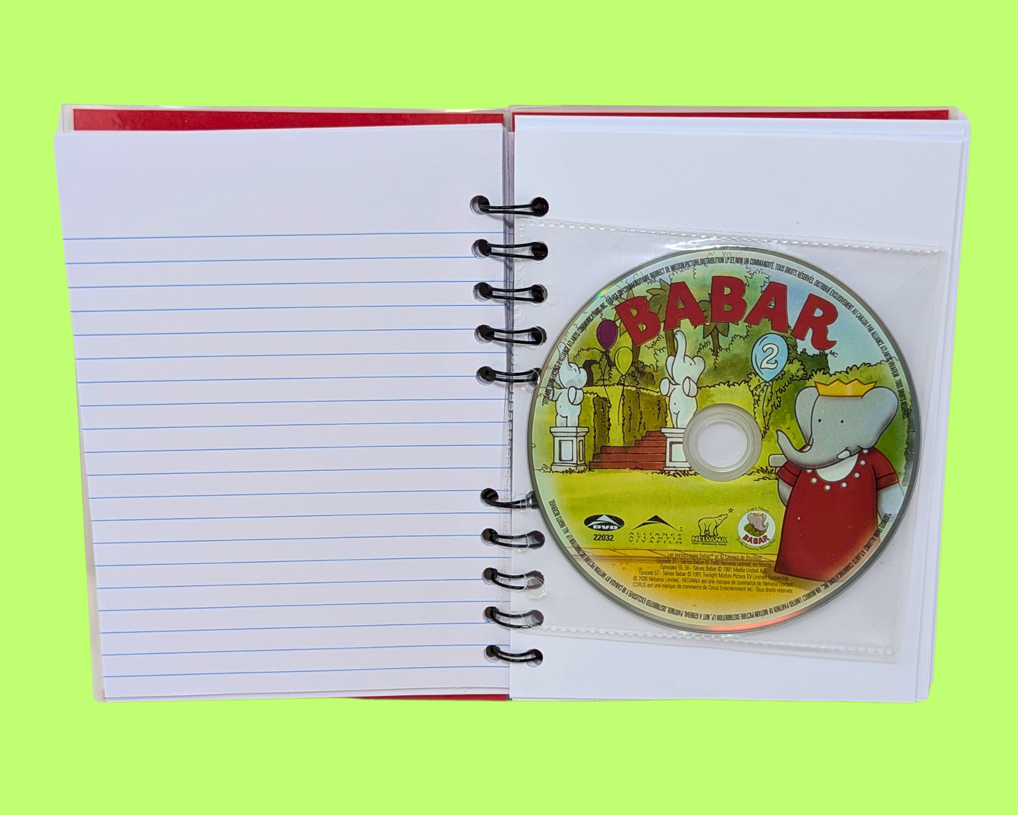 Babar #2 DVD Movie Notebook