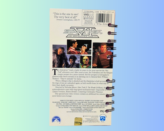Star Trek VI The Undiscovered Country VHS Movie Notebook