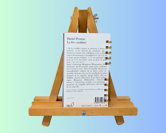 Carnet de notes La Fée Carabine, roman de Daniel Pennac, fait main et recyclé