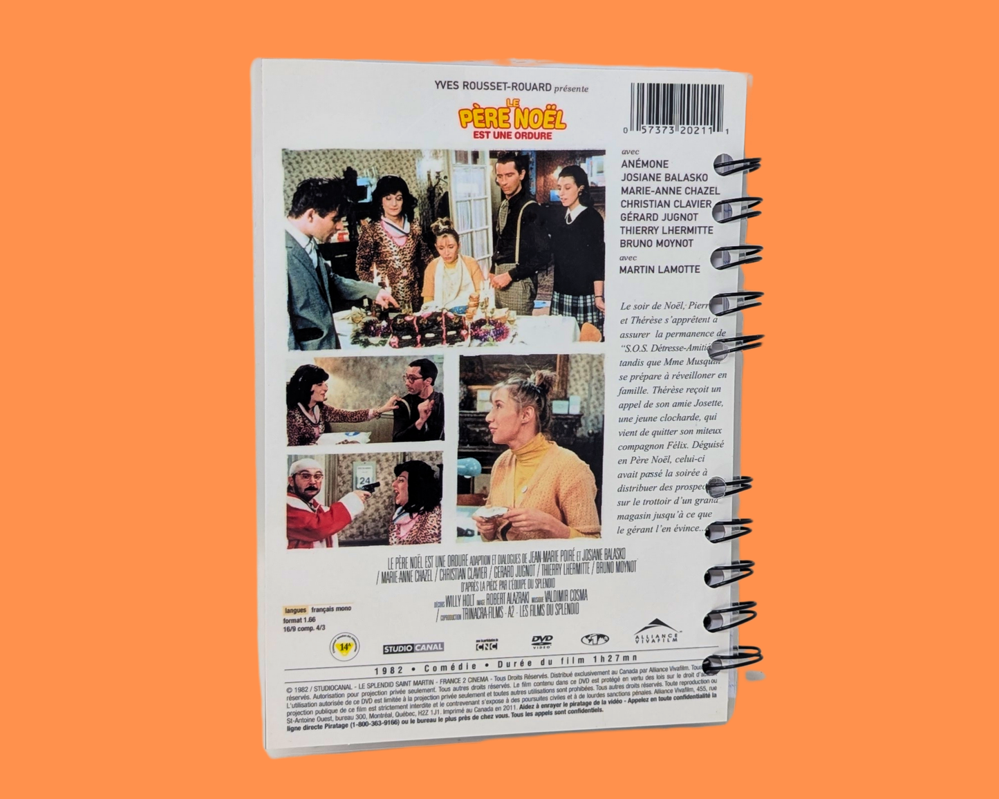 Le Père Noël est une Ordure DVD Movie Notebook