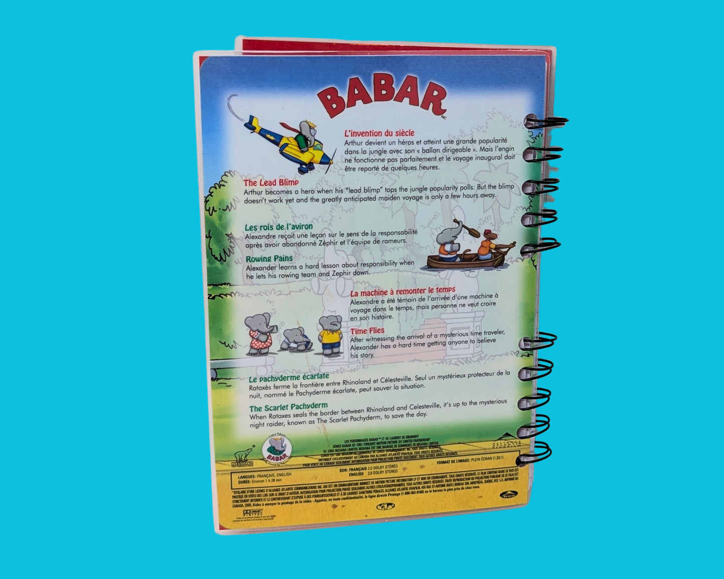 Babar #3 DVD Movie Notebook