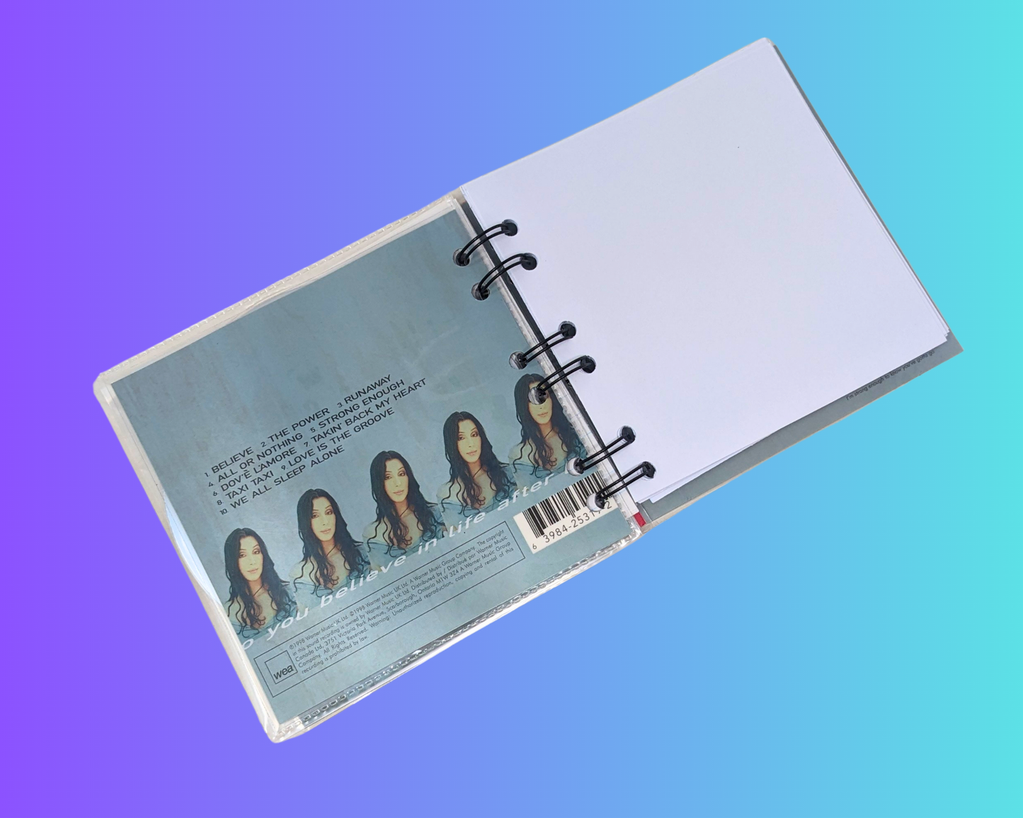 Cher, Believe CD Notebook