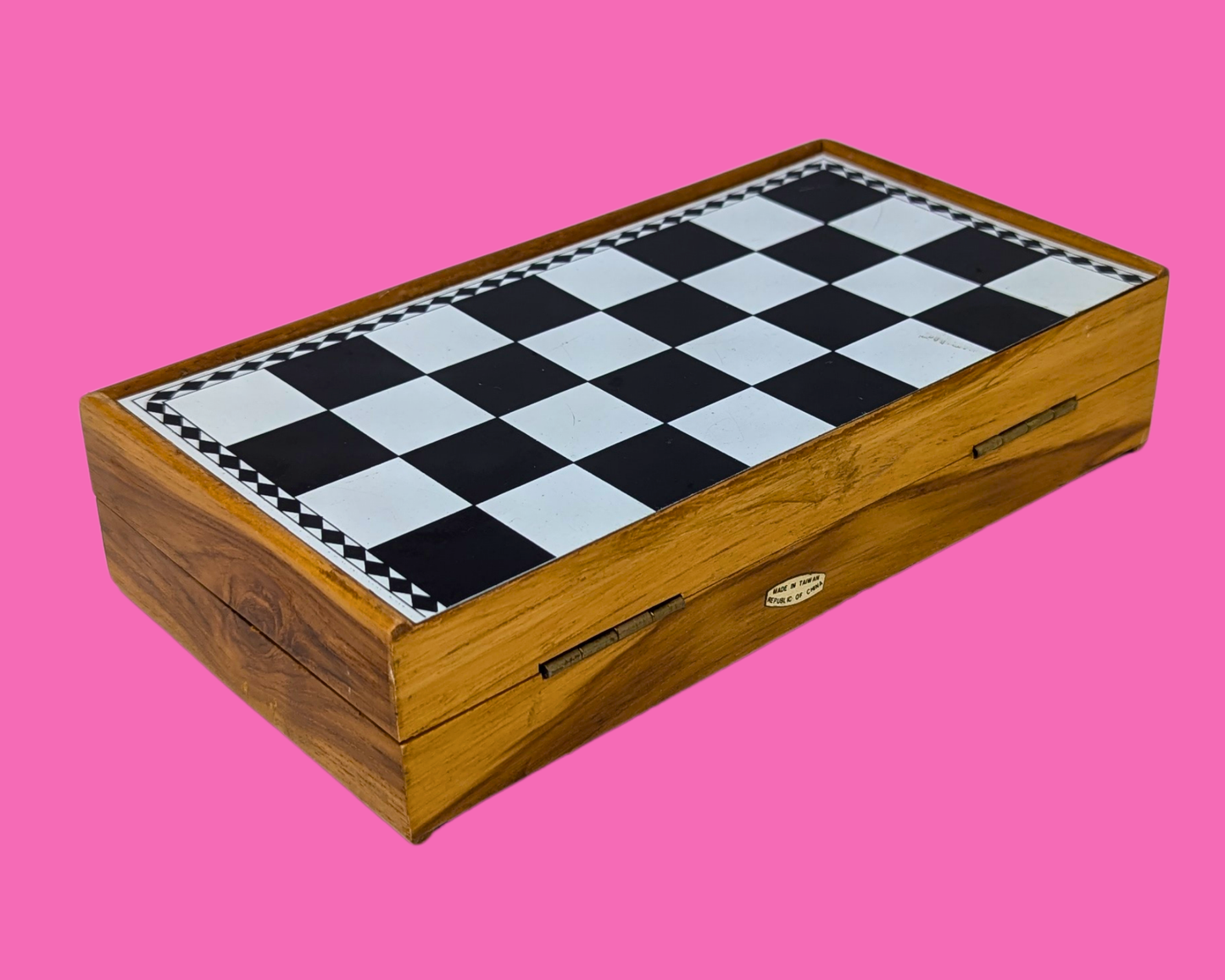 Jeu d'échecs portable vintage des années 1990
