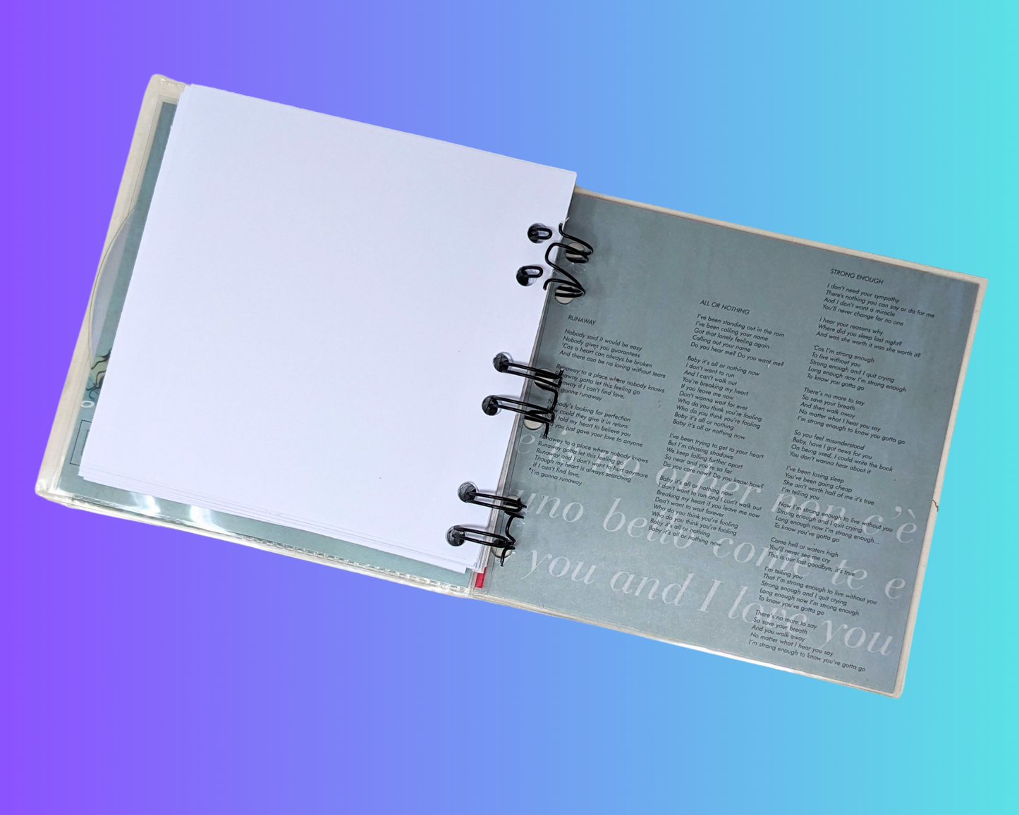 Cher, Believe CD Notebook