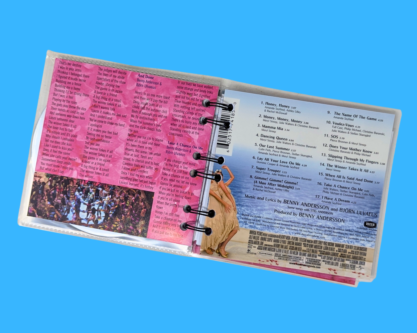 Mama Mia! Soundtrack CD Notebook