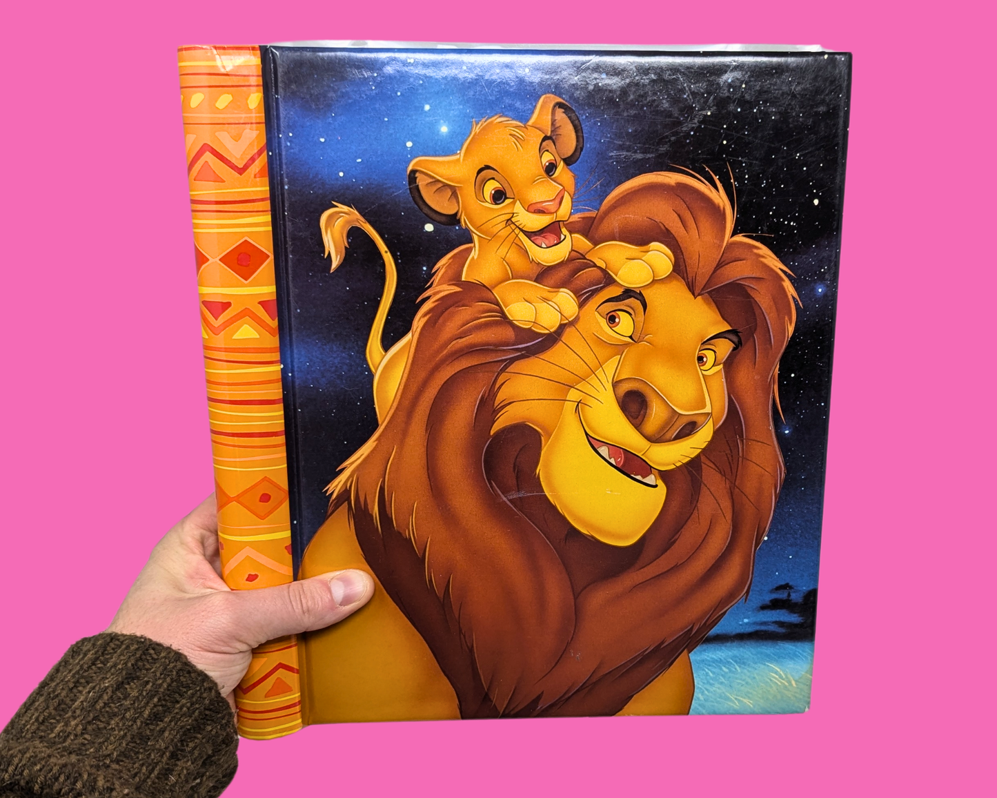Album photo vintage du Roi Lion des années 1990