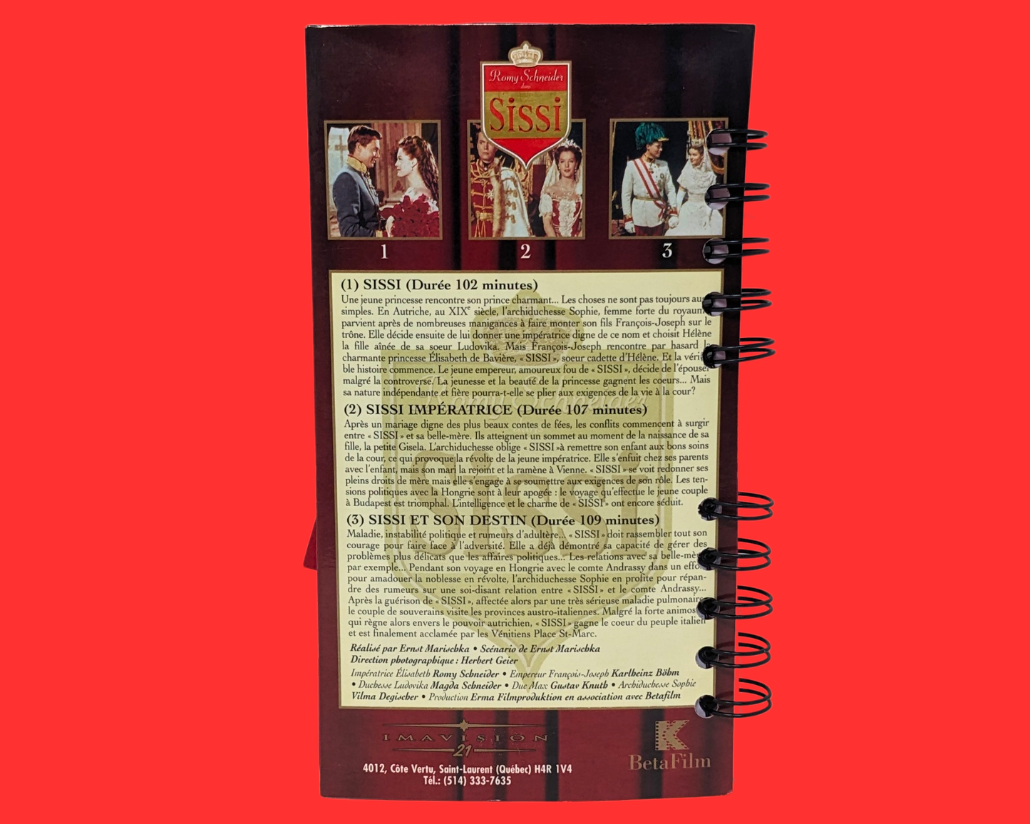 Carnet de cinéma VHS Sissi
