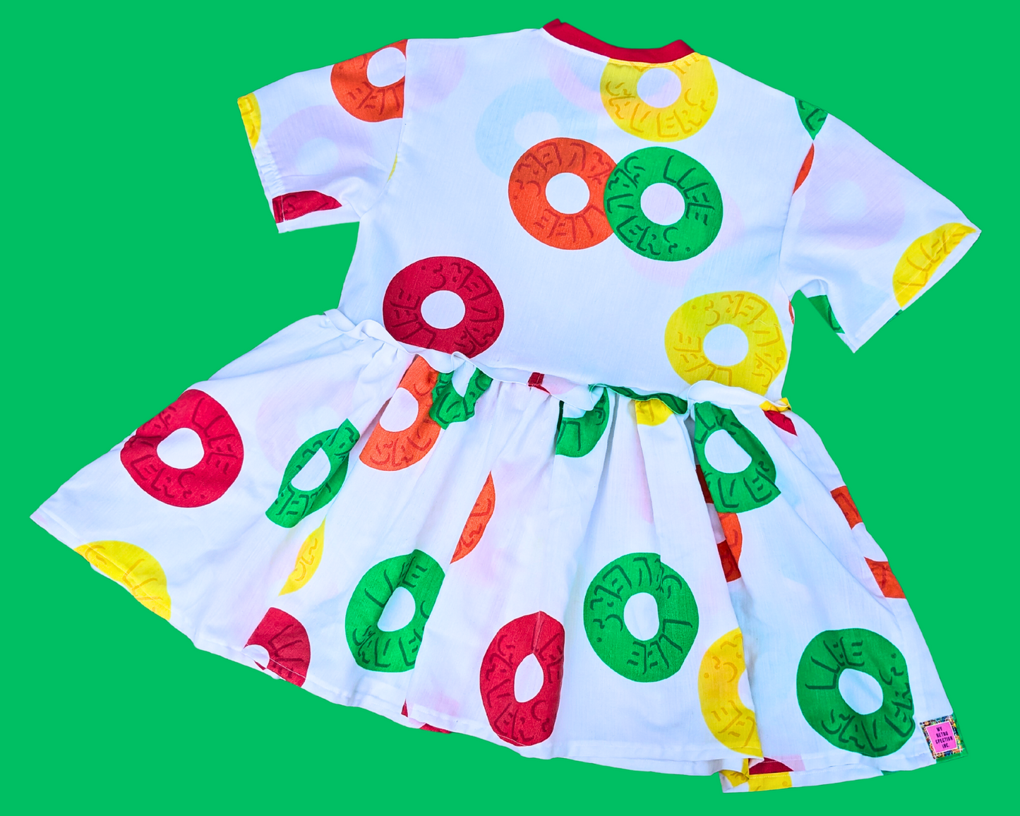 Fait à la main, robe t-shirt Pokemon drap de lit recyclé pour SML-XL