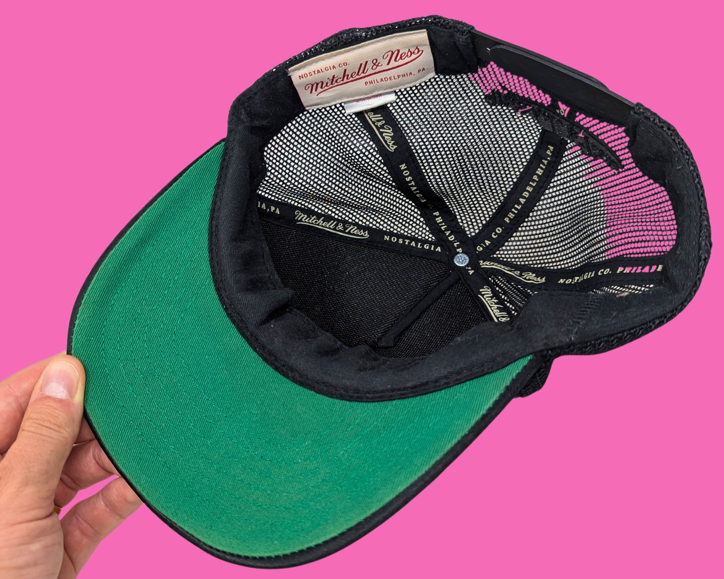 Casquette noire Mitchell & Ness Nostalgia des Los Angeles Lakers, champions du monde 1985