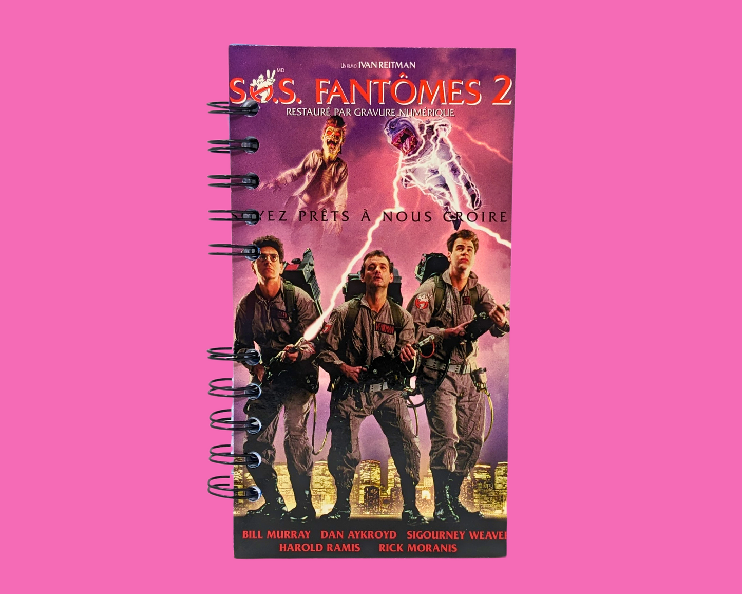 Carnet de notes VHS Ghostbusters 2 version française