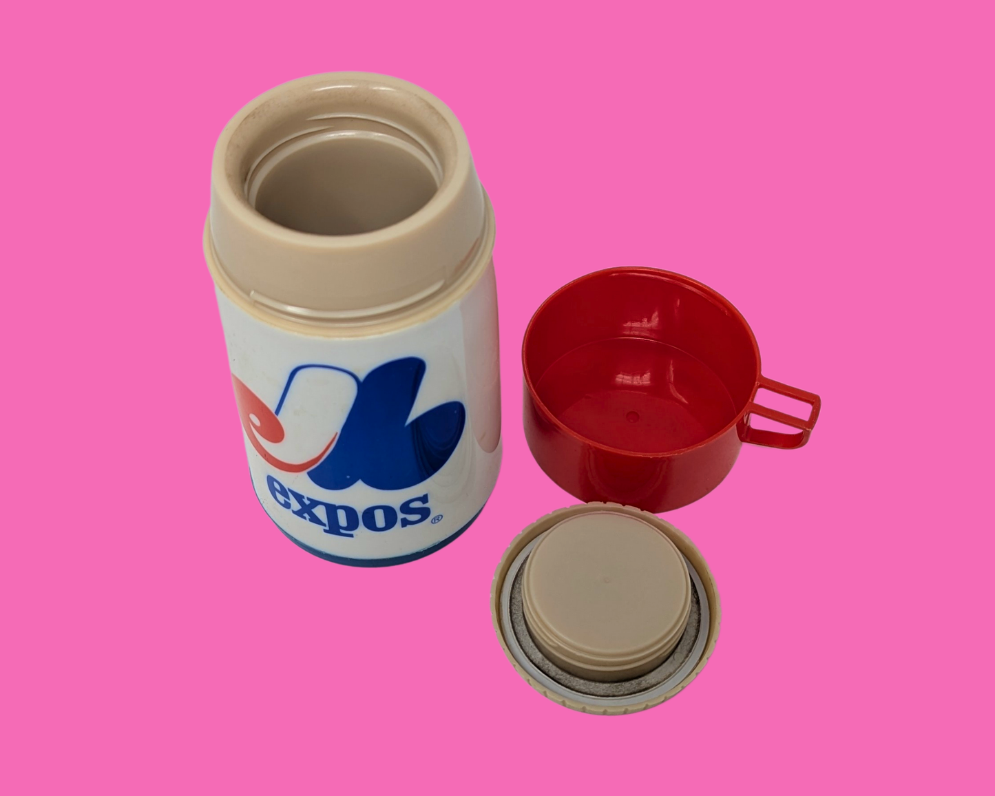 Thermos vintage Aladdin Expos Montréal des années 1980