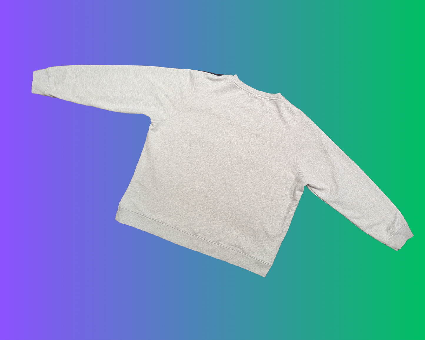 Pull ras du cou gris et blanc Lacoste Made for Roland Garros des années 2000, taille 4XL