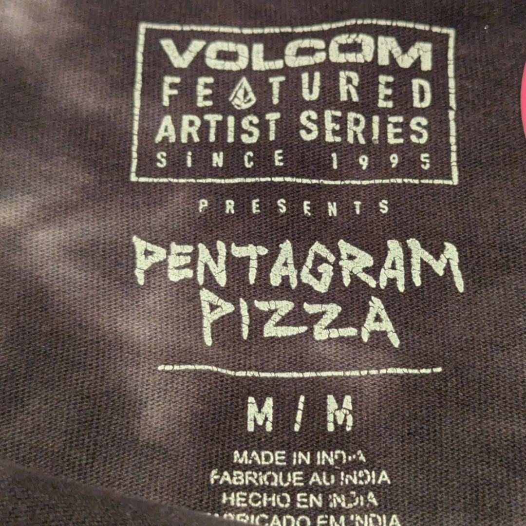 Volcom Presents Pentagram Pizza T-Shirt Size M