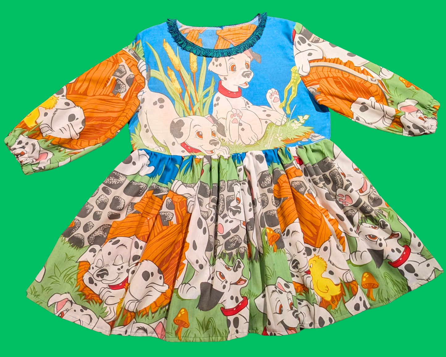 Drap de lit et taie d'oreiller faits à la main et recyclés de Walt Disney, taille XL