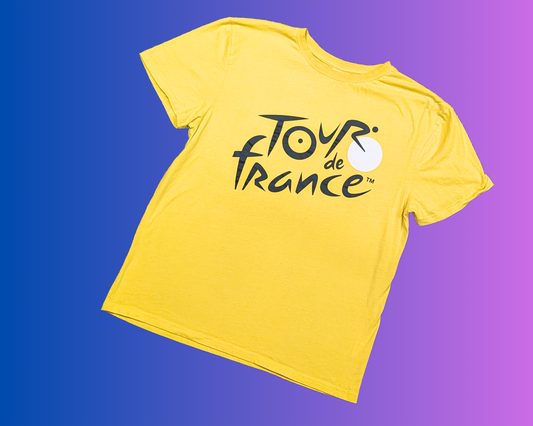 Y2K Yellow Tour de France T-Shirt Size L-XL