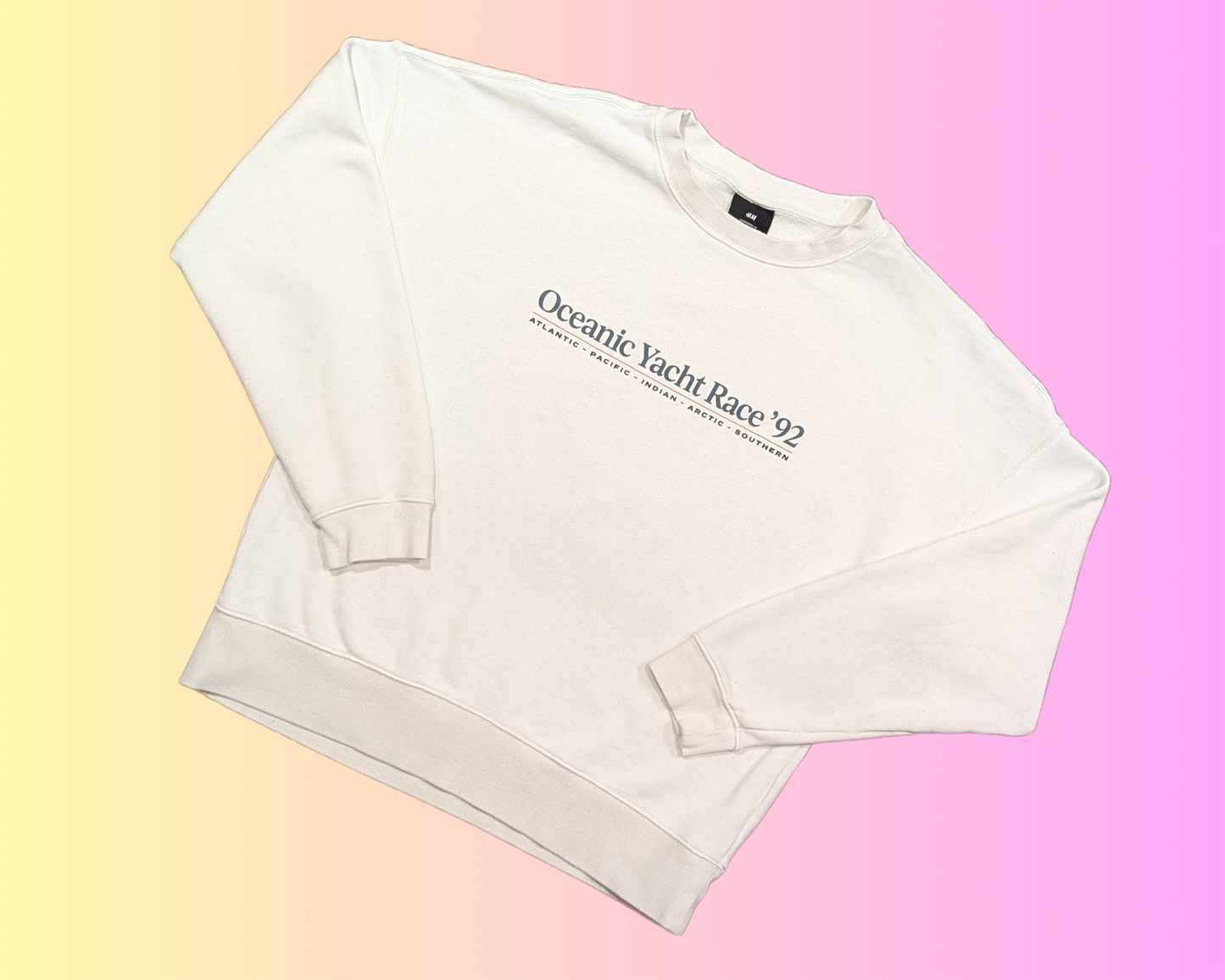 Y2K H&M Oceanic Yacht Race '92 Crewneck Size L