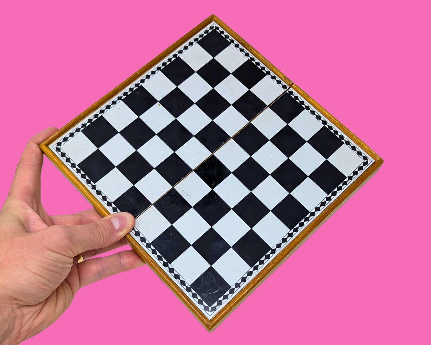 Jeu d'échecs portable vintage des années 1990