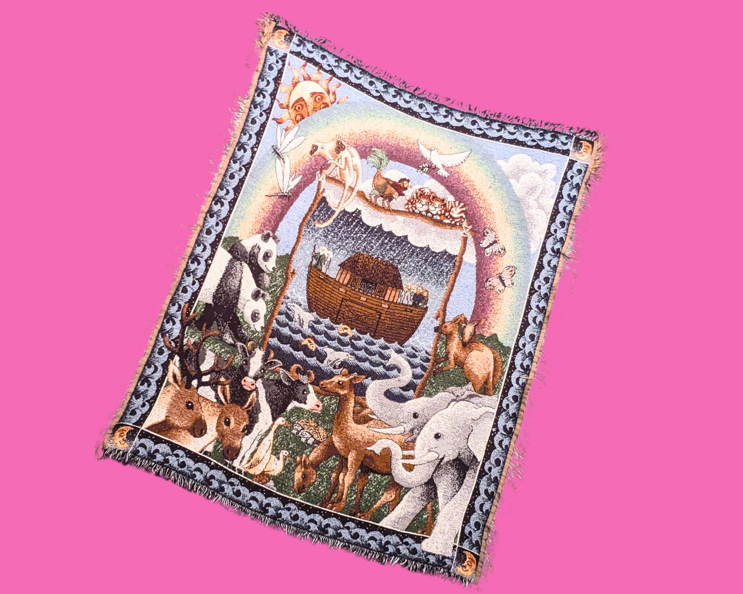 Tapisserie Y2K, couverture décorative Arche de Noé