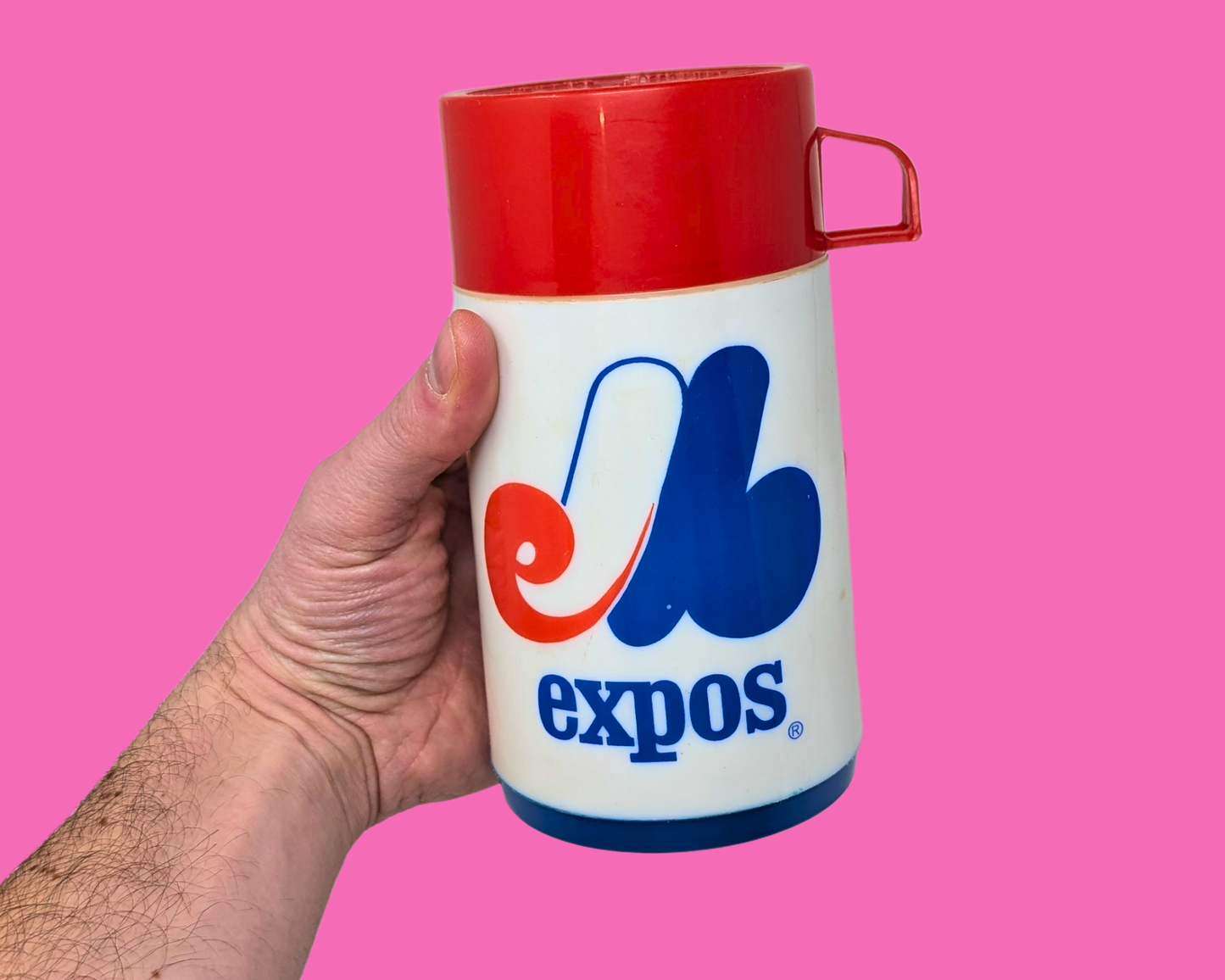 Thermos vintage Aladdin Expos Montréal des années 1980