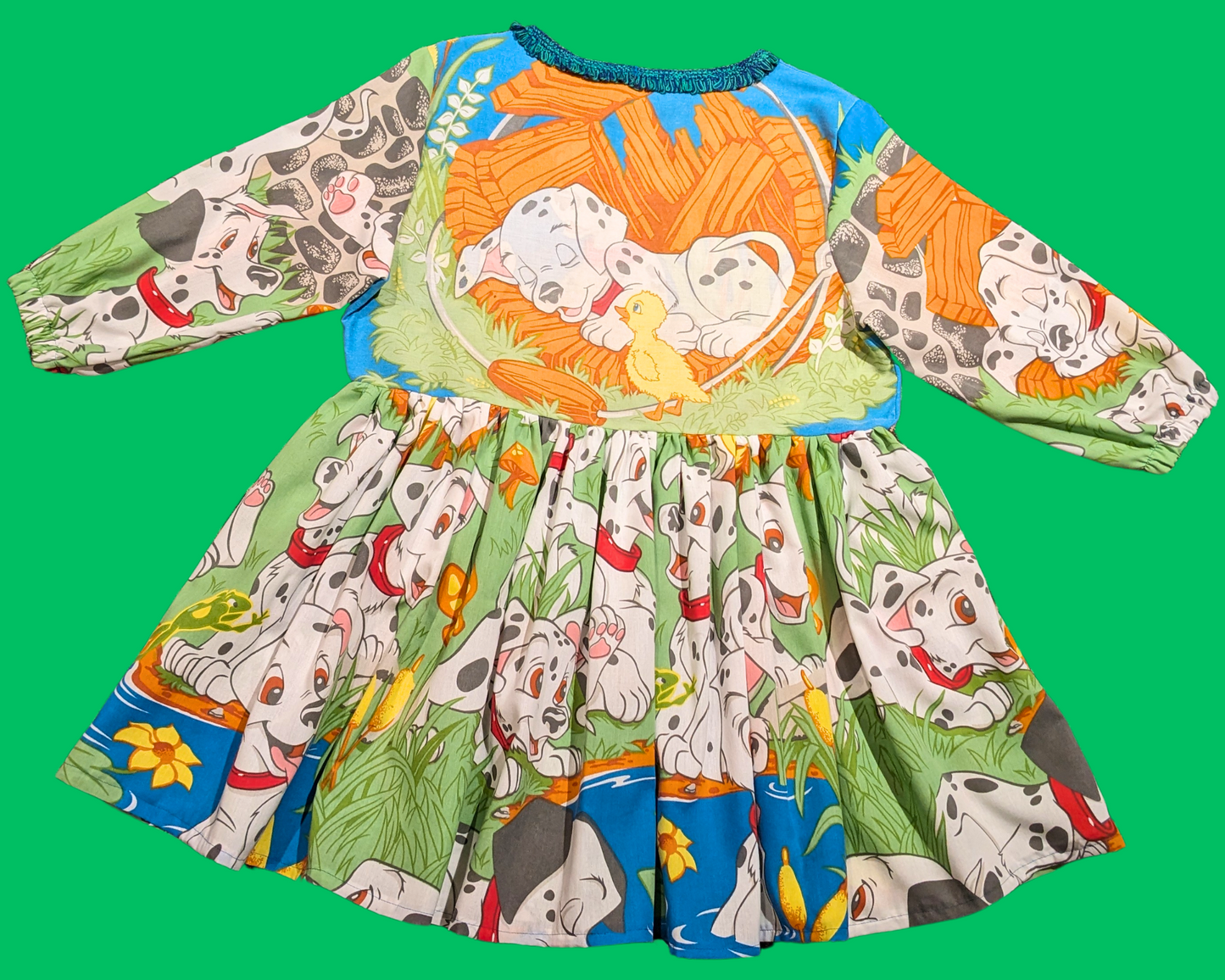 Drap de lit et taie d'oreiller faits à la main et recyclés de Walt Disney, taille XL