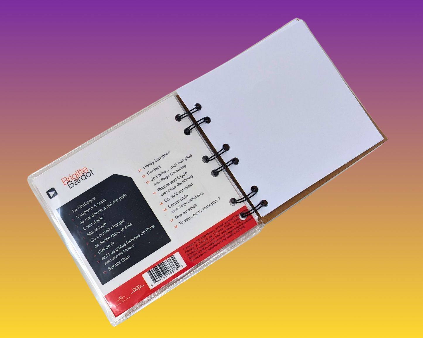Brigitte Bardot, Masterserie CD Notebook