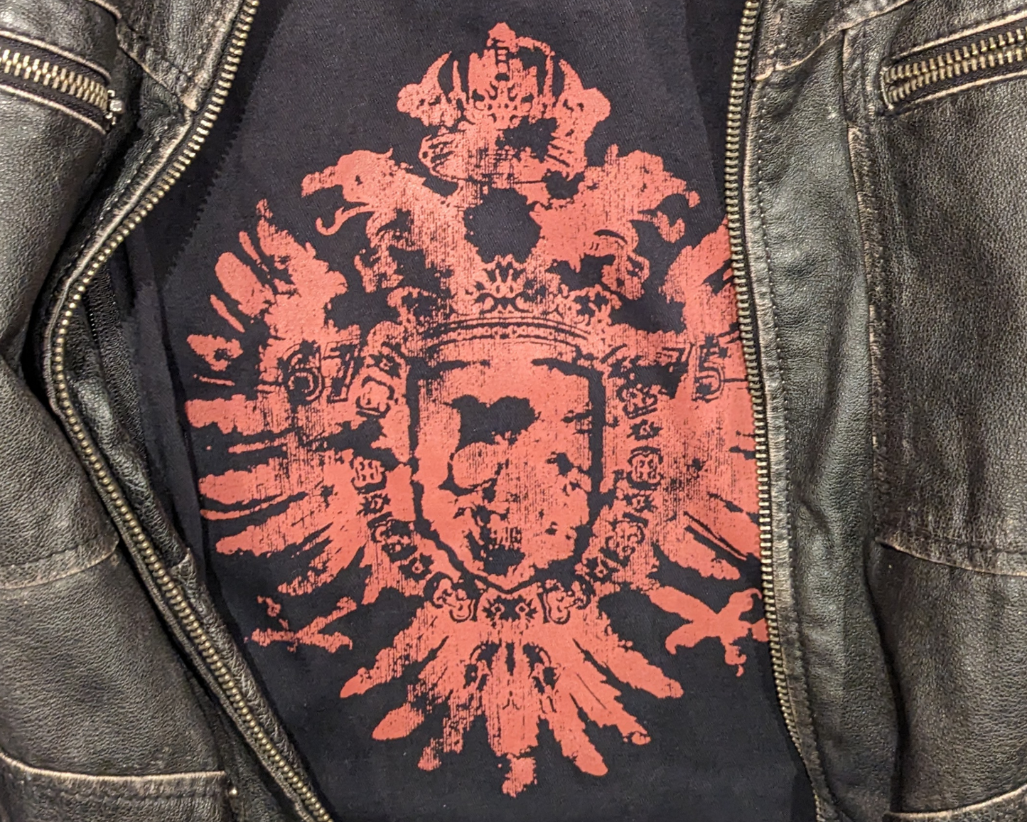Veste en cuir véritable Guess Y2K, taille M