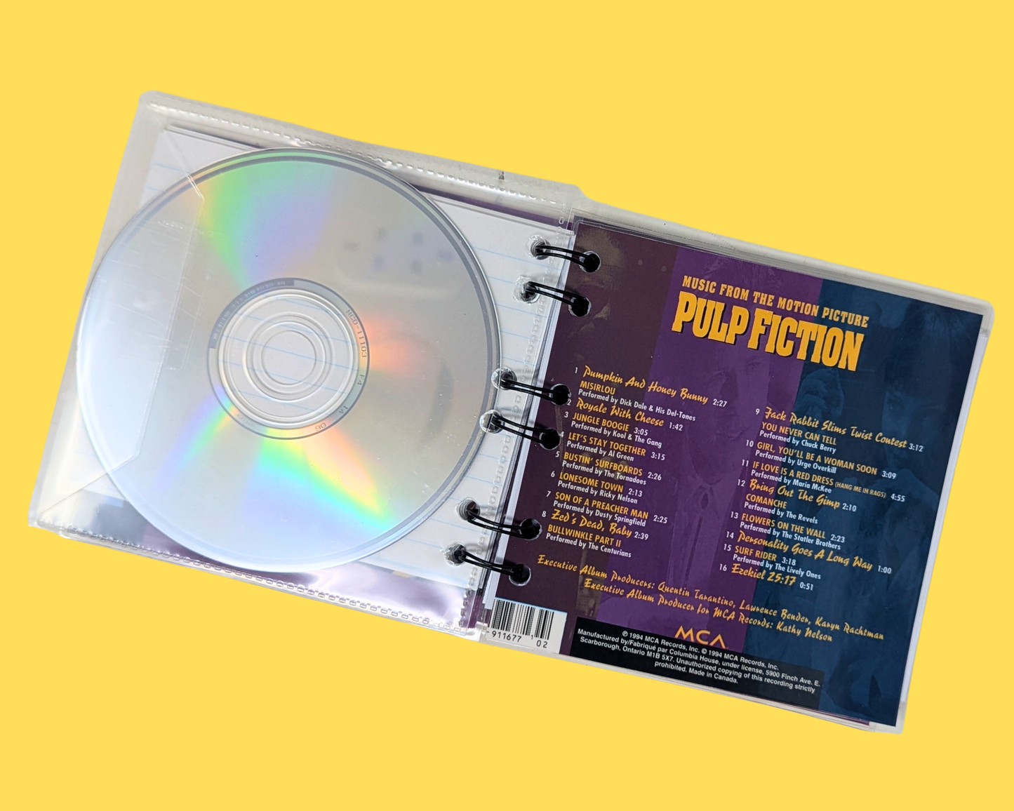 Pulp Fiction Soundtrack CD Notebook