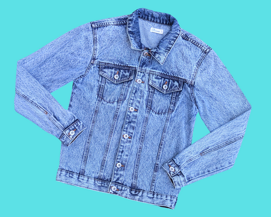 Veste en jean Star Wars faite main et recyclée, taille S