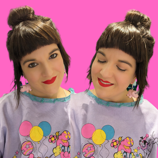 Boucles d'oreilles Hamm de Toy Story faites à la main et recyclées