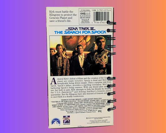 Star Trek III The Search for Spock VHS Movie Notebook